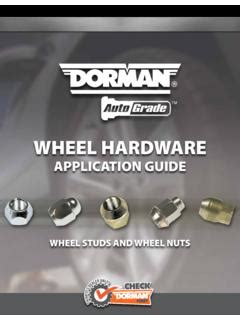 Download Dorman Products Application Guide 