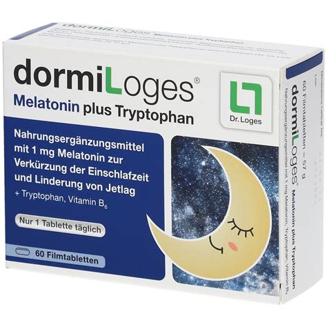 dormiLoges® Melatonin plus Tryptophan - SHOP APOTHEKE