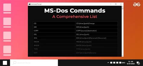Dos Commands For Hacking