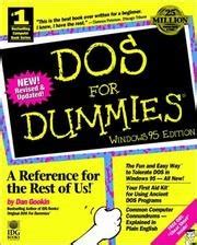 Dos For Dummies Windows 95 Edition