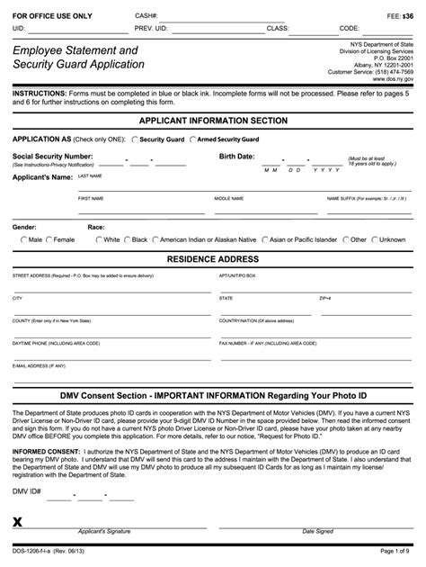 Read Online Dos 1246 Security Guard Renewal Application Online 