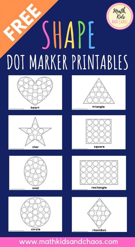 Dot Marker Shape Printables Math Kids And Chaos Do A Dot Printables Shapes - Do A Dot Printables Shapes