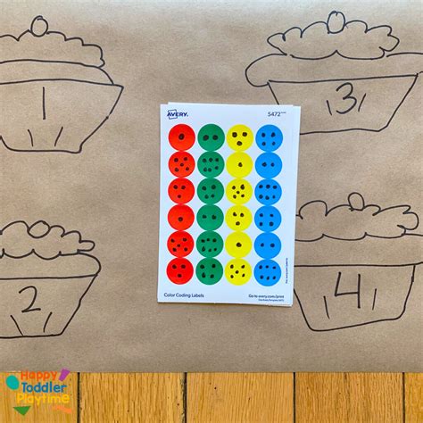 Dot Sticker Cupcake Math Easy Toddler Activity Cupcake Math - Cupcake Math