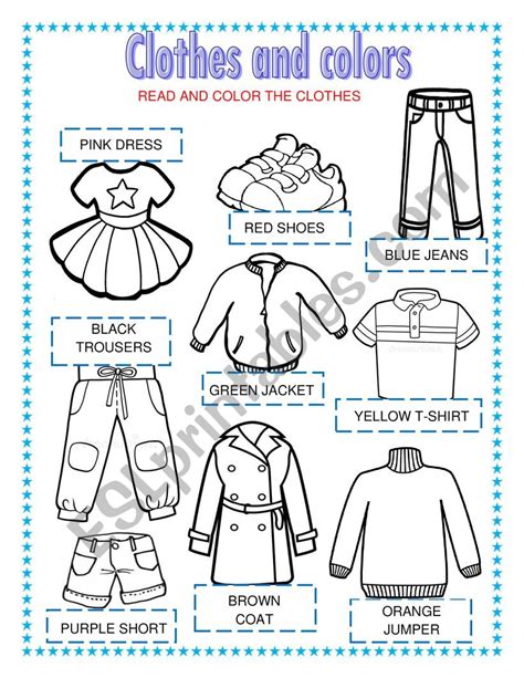 Dot To Dot Clothing Coloring Esl Worksheet By Dot To Dot Clothing - Dot To Dot Clothing