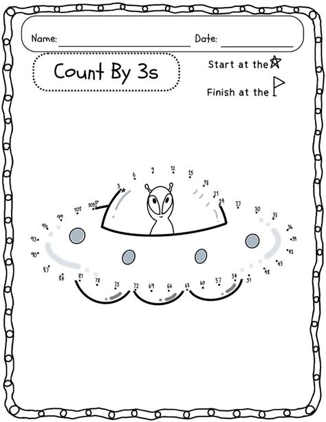 Dot To Dot Count To 75