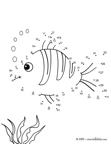 Dot To Dot Fish   Free Printable Dot To Dot Fish Worksheet Kiddoworksheets - Dot To Dot Fish