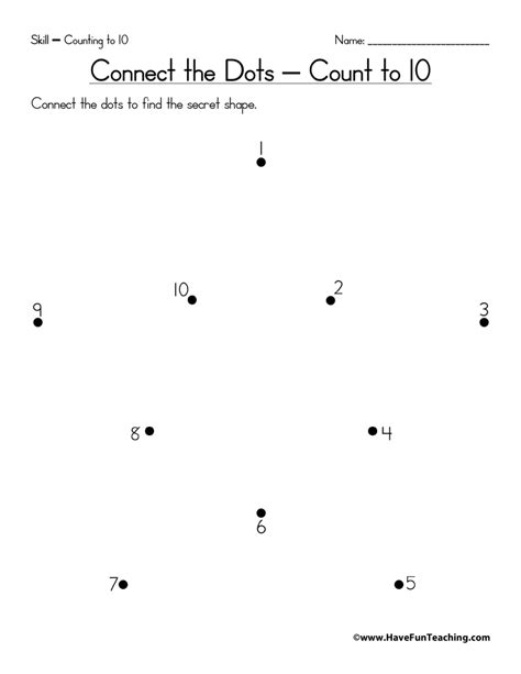 Dot To Dot Star One Worksheet Free Printable Dot To Dot Star - Dot To Dot Star