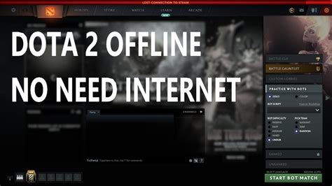 dota 2 offline without steam
