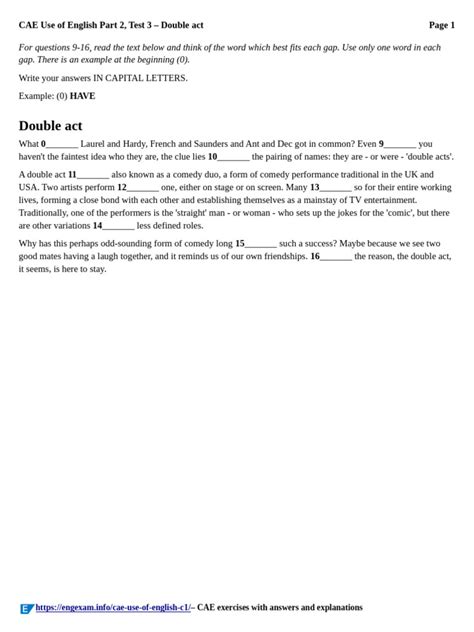 double act english edition