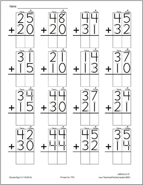 Double Digit Addition Touch Math Free Tpt Touch Math Double Digit Addition Worksheets - Touch Math Double Digit Addition Worksheets