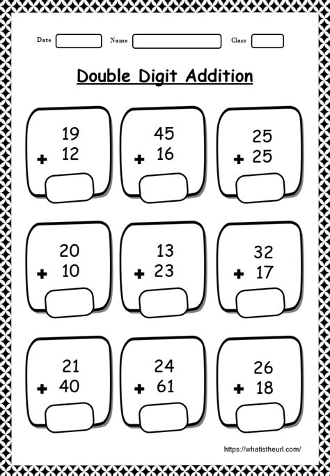 Double Digit Addition Worksheets Addition Doubles Worksheet - Addition Doubles Worksheet