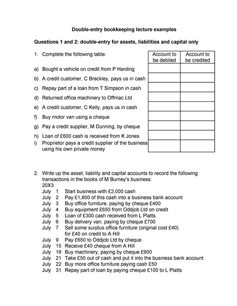 Full Download Double Entry Questions And Answers Dhaze 