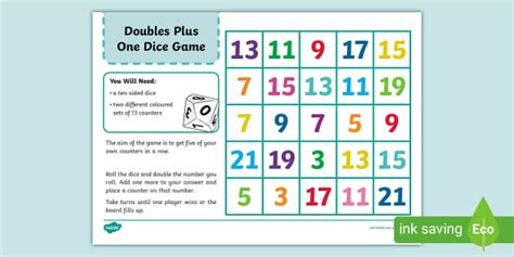 Doubles Plus One Grid Game Teach Starter Doubles Plus One Strategy - Doubles Plus One Strategy
