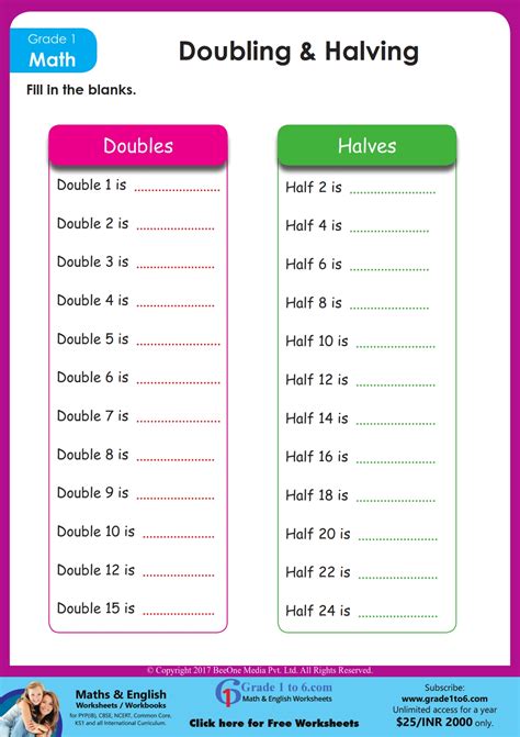 Doubling Halving And Fractions Maths Next Week Farsley Doubling Fractions - Doubling Fractions