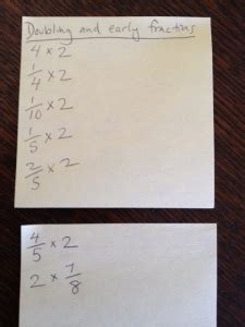 Doubling With Early Fractions 8211 Number Strings Doubling Fractions - Doubling Fractions