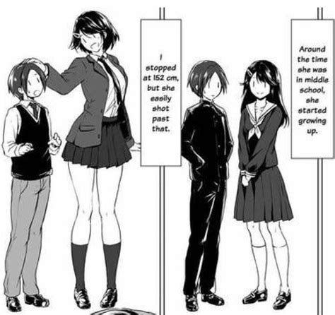 doujin about tall sad girl dating a small guy