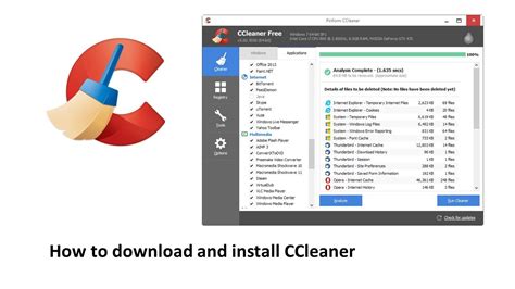 down load CCleaner opens