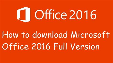 down load MS Office 2016 new