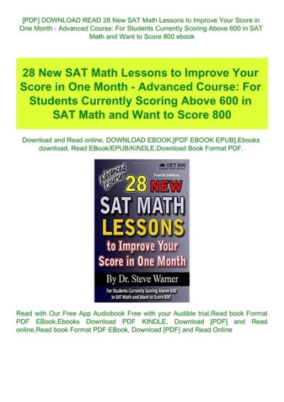 Download 28 New Sat Math Lessons To Improve 28 New Sat Math Lessons - 28 New Sat Math Lessons