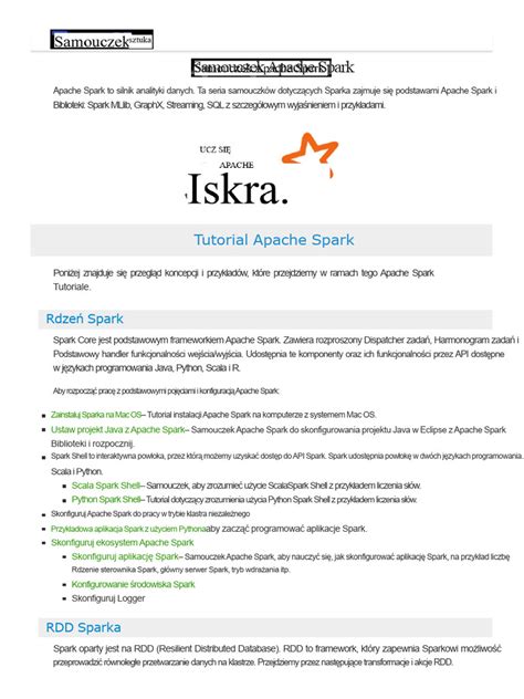 Download Apache Spark Tutorial Pdf Tutorialspoint
