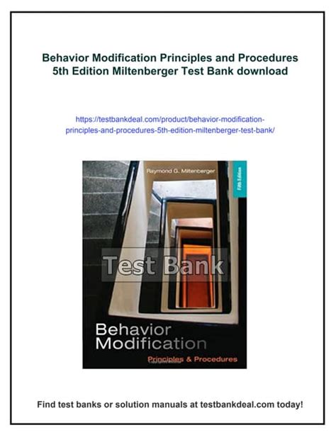 download behavior modification principles and procedures 5th pdf