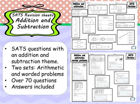 Download Ks2 Addition And Subtraction Revision 1 0 Revision Subtraction - Revision Subtraction