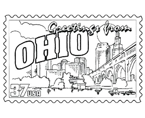 Download Ohio Coloring For Free Designlooter 2020 Ohio Flag Coloring Page - Ohio Flag Coloring Page