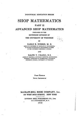 Download Pdf Shop Mathematics By Earle B Norris Vintage Math Books - Vintage Math Books