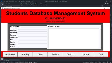 Download Student Database Management System Project