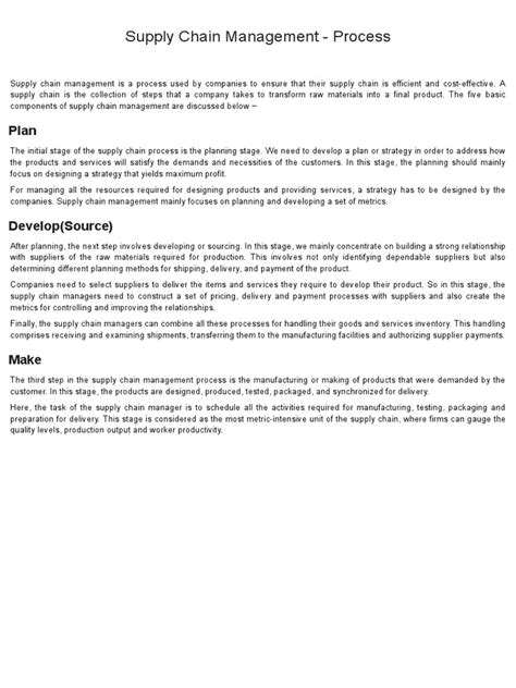Download Supply Chain Management Tutorialspoint