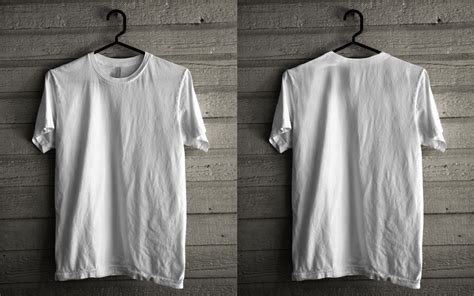 Download Template Kaos Polos  Free Hanging T Shirt Mockup Psd - Download Template Kaos Polos
