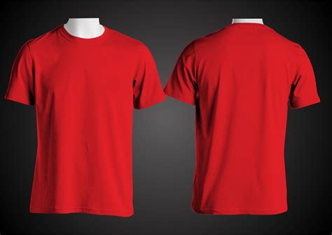 Download Template Kaos Polos  Free Vector T Shirt Mockup - Download Template Kaos Polos