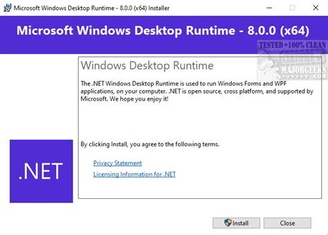 download the new for windows Microsoft .NET Desktop Runtime 7.0.7