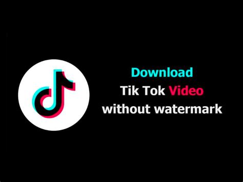 download tiktok without watermark