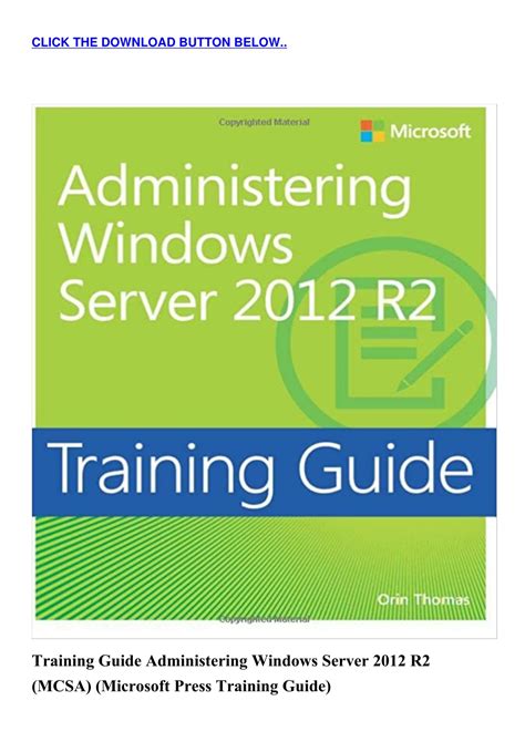 Download Training Guide Administering Windows Server 2012