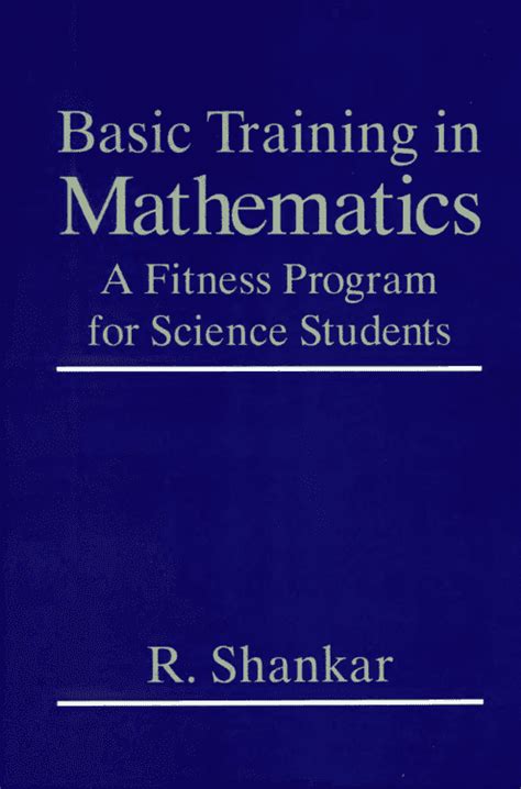 Read Download Basic Training In Mathematics A Fitness Program For Science Students Pdf 