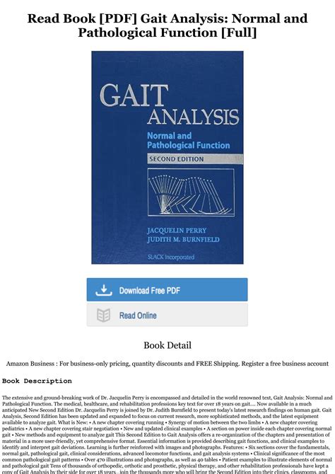 Read Download Gait Analysis Normal And Pathological Function Pdf 