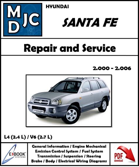 Download Download Hyundai Santa Fe 2000 2006 Service Repair Manual Pdf 