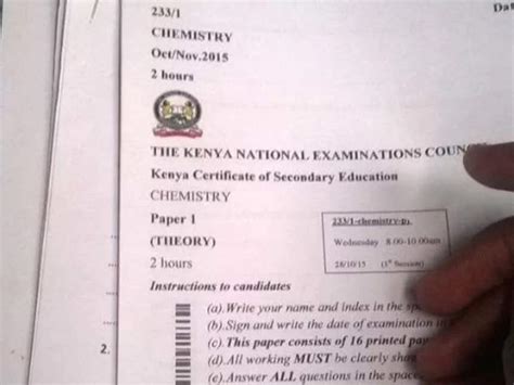 Read Download Kcse Past Papers 