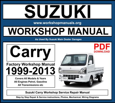 Full Download Download Manual Suzuki Carry Service Manual Pdf 