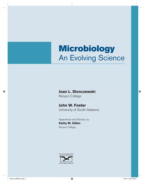 Read Download Microbiology An Evolving Science Third Edition Pdf 