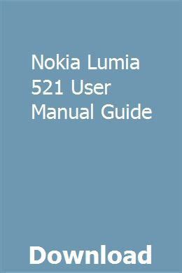 Read Online Download Nokia Lumia 521 User Manual Guide 