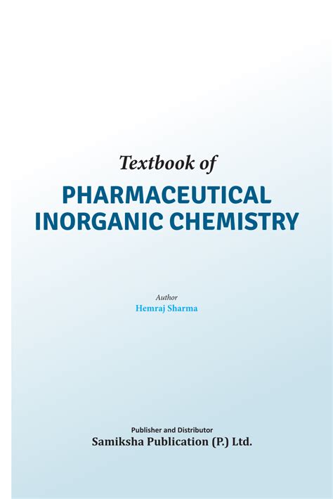 Full Download Download Pharmaceutical Inorganic Chemistry Text Book By Stenlake And Beckett 