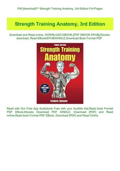 Full Download Download Strength Training Anatomy 3Rd Edition Pdf 