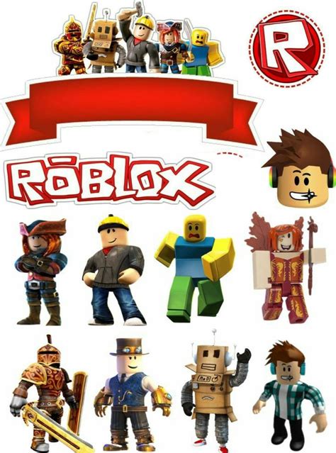 Downloadable Roblox Cake Topper Printable