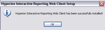 Downloading Interactive Reporting Hyperion Web Client