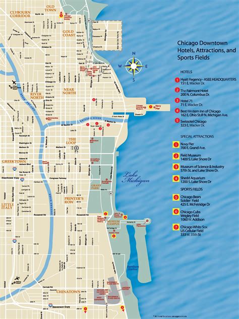 Downtown Chicago Map
