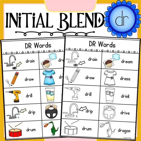 Dr Initial Words Dr Blend Words With Pictures - Dr Blend Words With Pictures