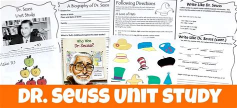 Dr Seuss Free Unit Study Peanut Butter Fish Dr Seuss Activities For 5th Grade - Dr.seuss Activities For 5th Grade