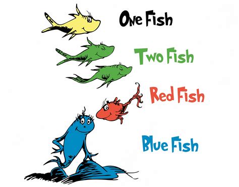 Dr Seuss One Fish Two Fish Red Fish